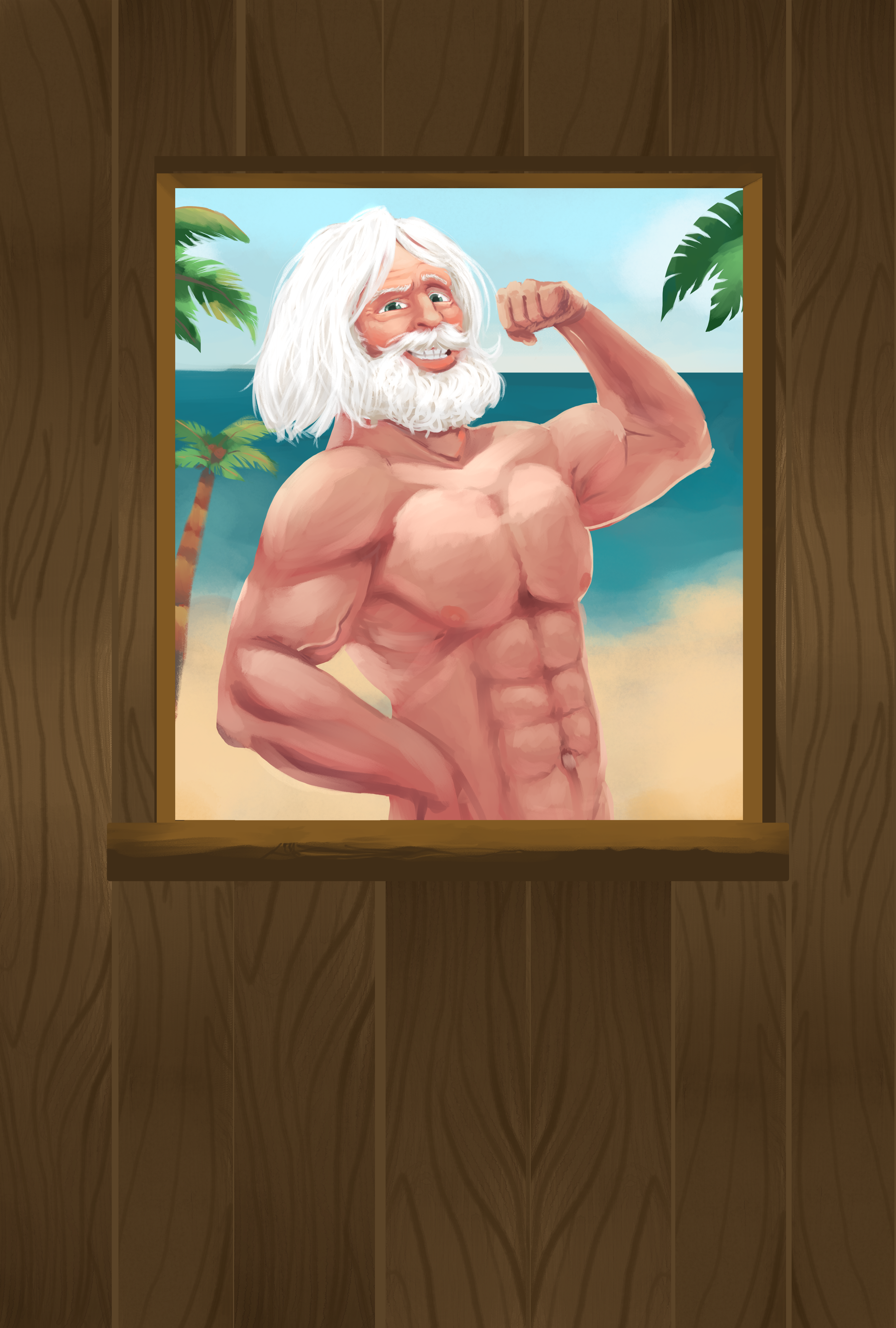 Buff old man